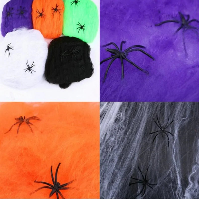 Halloween Spider Cobweb Decorations