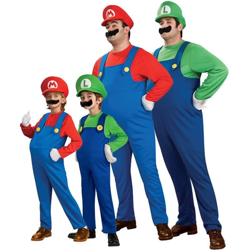 Super Mario Bros Coop Costume Set - BlissfulBasic