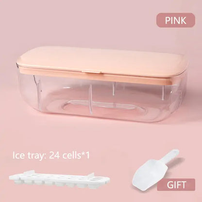 Silicone Ice Tray and Bin w/Lid (3 Piece Set) - BlissfulBasic