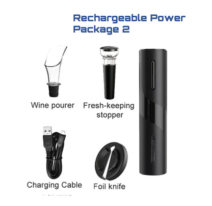 Rechargeable Electric Wine Bottle Opener kit - BlissfulBasic