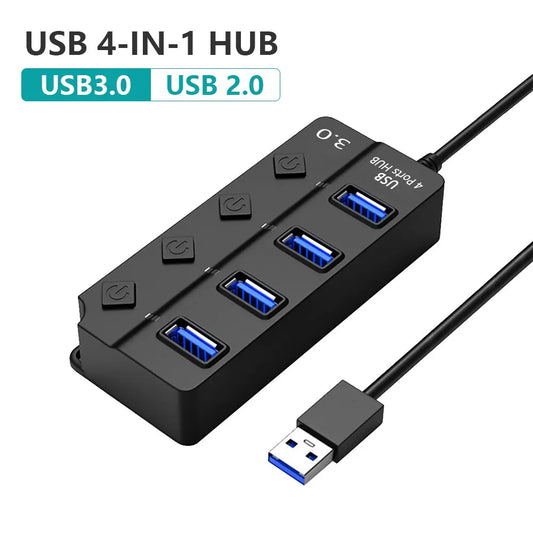 HUB USB 3.0 USB Splitter 2.0 - BlissfulBasic