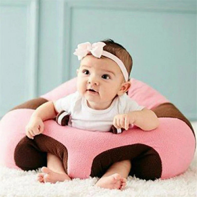 Kids Baby Support Seat: Comfortable Sit Up Soft Chair Cushion Sofa Plush Pillow Toy Bean Bag - BlissfulBasic