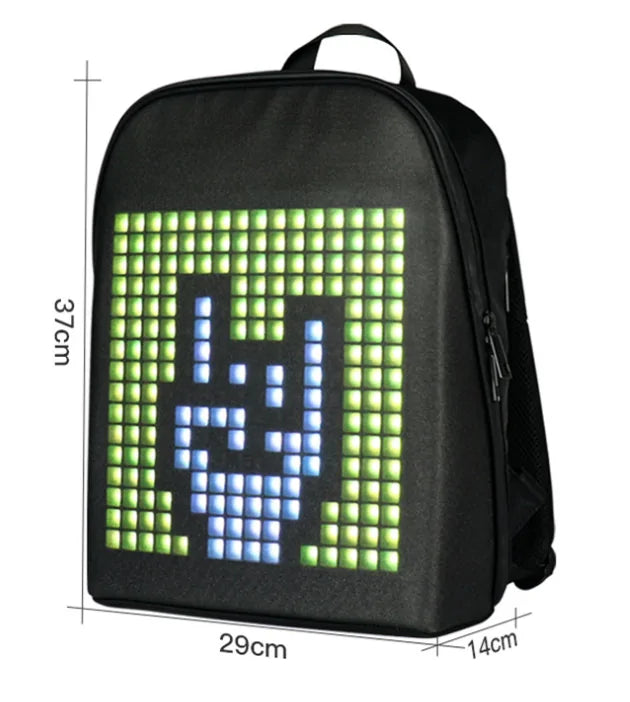 Dynamic LED Display Waterproof  Backpack