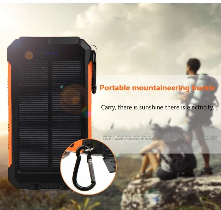 Waterproof Solar Power Bank - BlissfulBasic