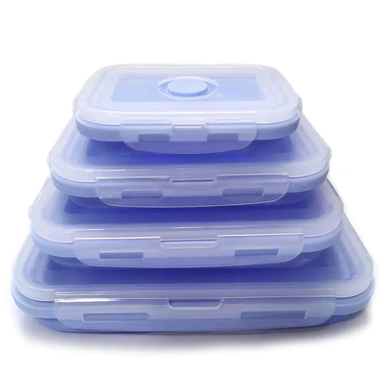 Silicone Rectangle Lunch Box Set - BlissfulBasic