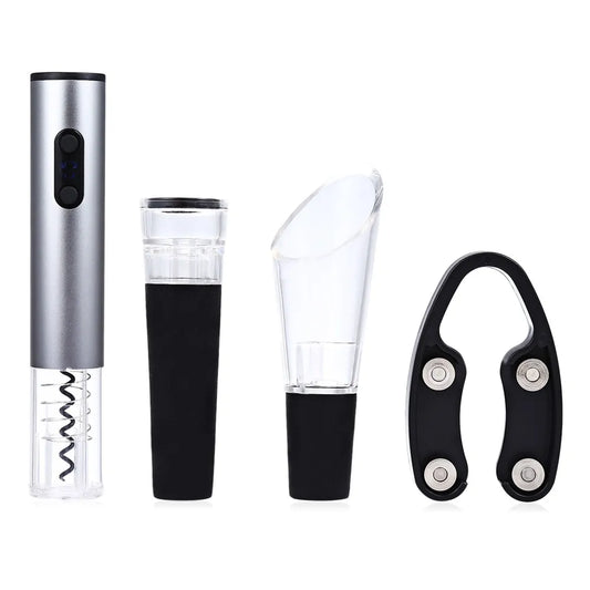 VinoMaster Stainless Steel Electric Wine Opener Set - BlissfulBasic