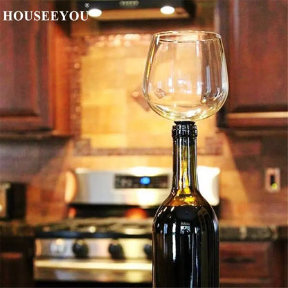 Wine Stopper with Glass Cup - BlissfulBasic