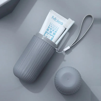 Travel Portable Toothbrush Cup Bathroom Toothpaste Holder - BlissfulBasic