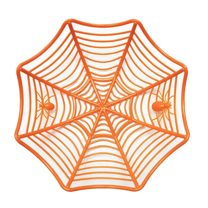 Black Orange Spider Web Candy Basket: Enhance Your Halloween D√©cor