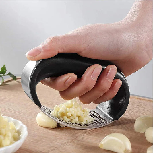 Stainless Steel Garlic Press Rocker Set - BlissfulBasic