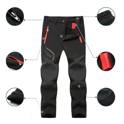 Softshell Fleece Outdoor Pants Trekking - BlissfulBasic