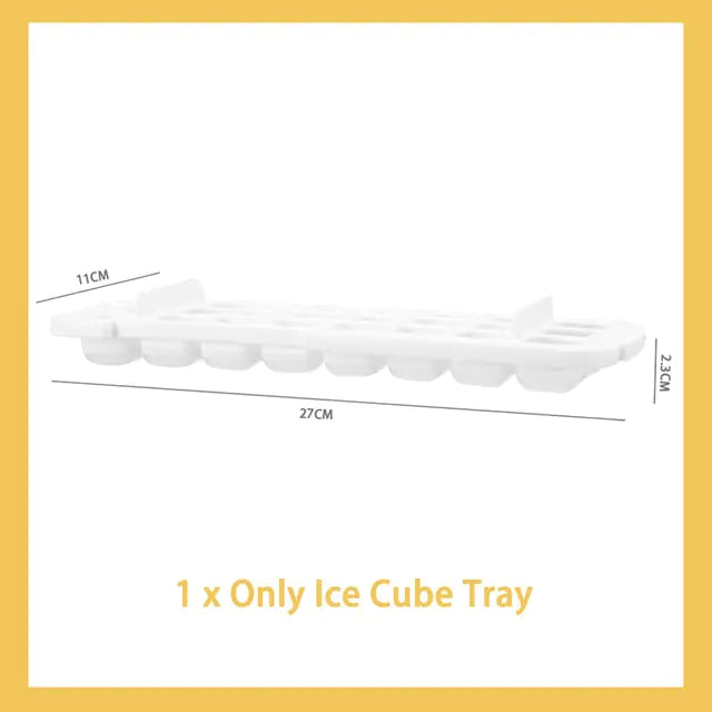 Silicone Ice Tray and Bin w/Lid (3 Piece Set) - BlissfulBasic