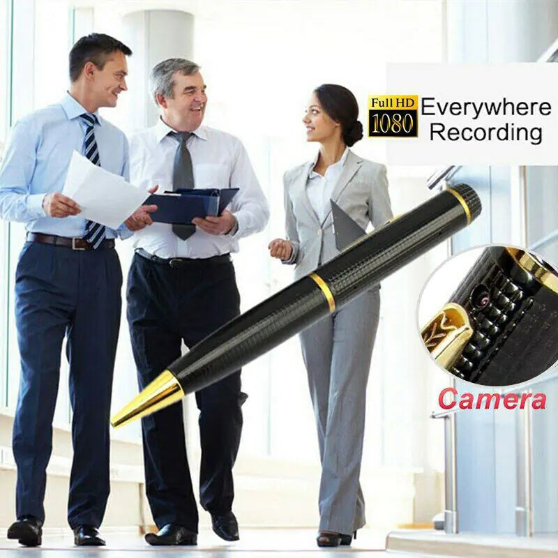 Camera Pen | 1080P HD Pocket Pen Hidden Mini Cam | Discreet Surveillance Camera