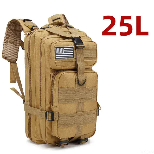 1000D Nylon Waterproof Outdoor Military Backpack - BlissfulBasic