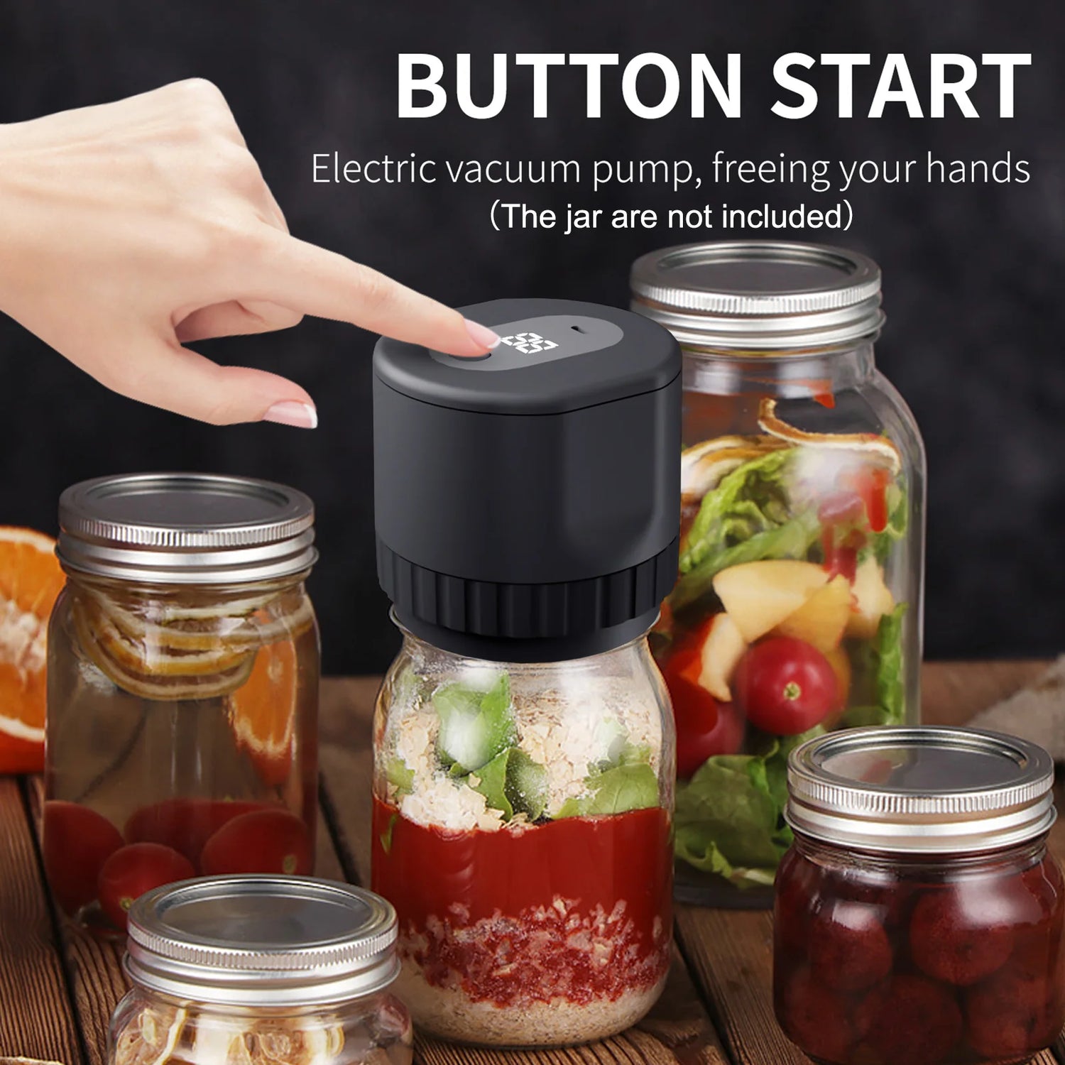 Electric Mason Jar Vacuum Sealer Kit - BlissfulBasic