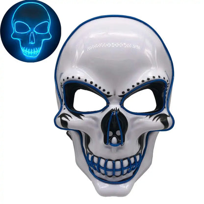 Costumes Mask | Light-up LED Skeleton Halloween Mask