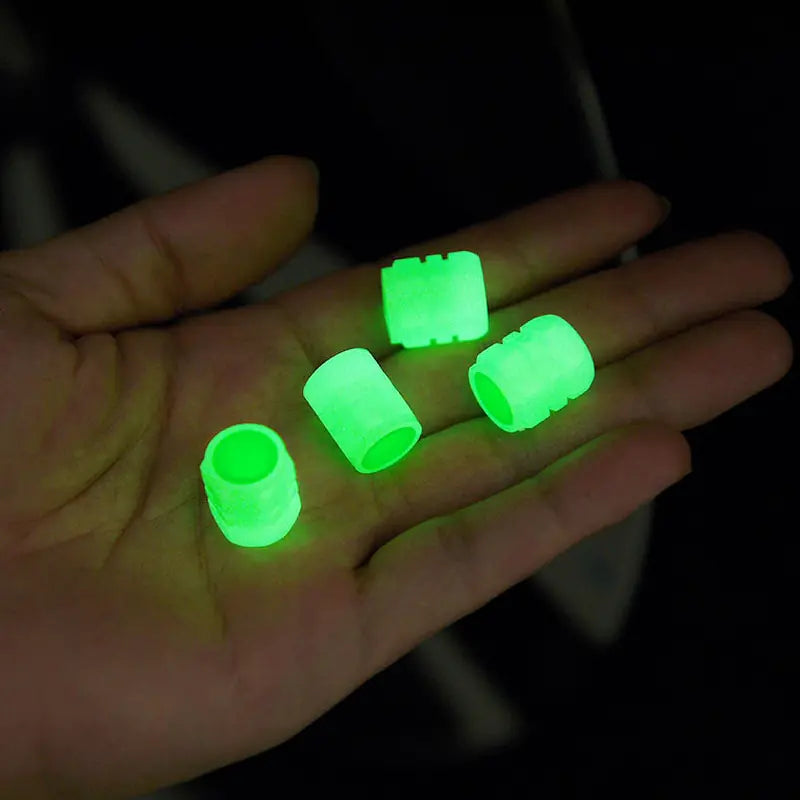 Fluorescent Night Glowing Valve Caps - BlissfulBasic