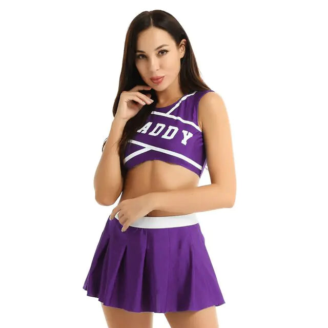 Cheerleader Costume Set (2-Piece) | Unleash Your Team Spirit with Style 12 Different Colors