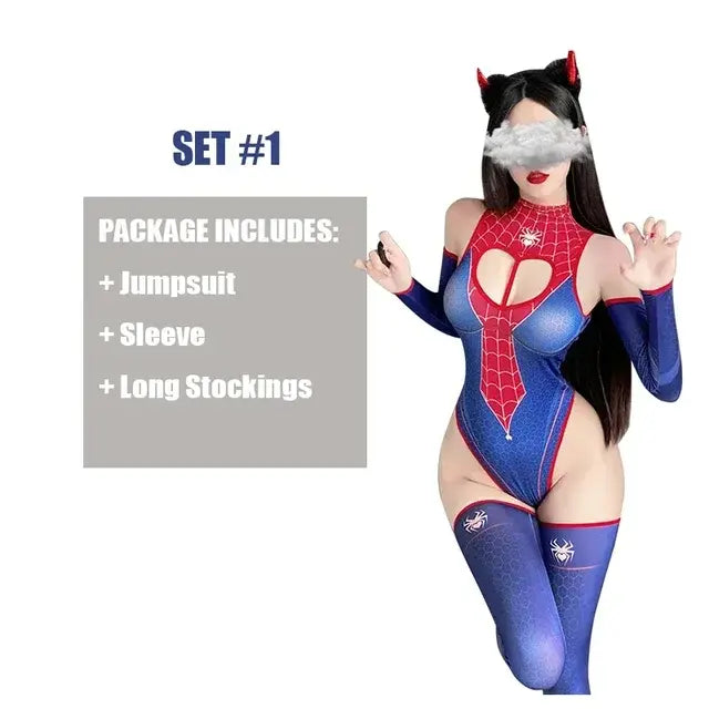 Spider Women Bodysuit Cosplay Halloween Costume