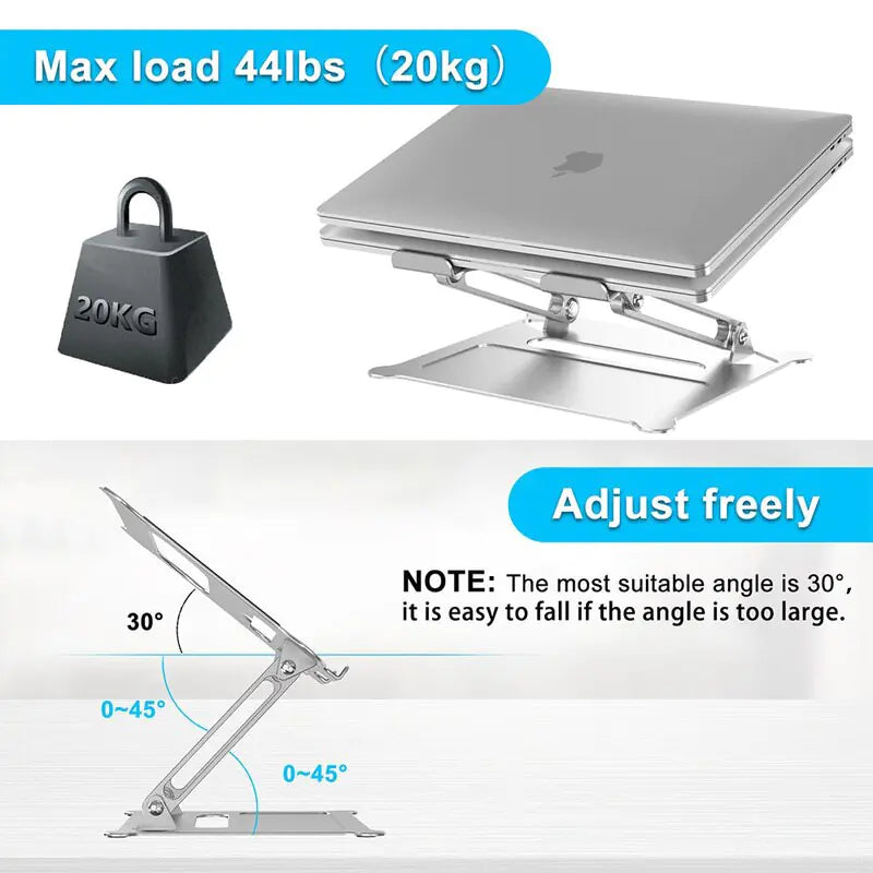 Folding Adjustable Laptop Stand - BlissfulBasic