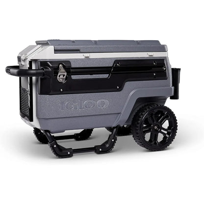 70 Qt Heavy Duty Premium Trailmate Cooler, Gray - With wheels