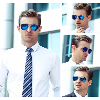 Midnite Star Round Polarized Sunglasses for Men UV400