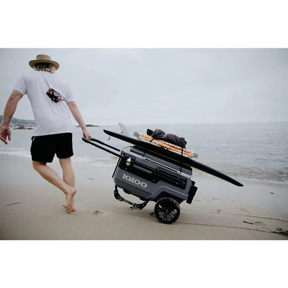70 Qt Heavy Duty Premium Trailmate Cooler, Gray - With wheels