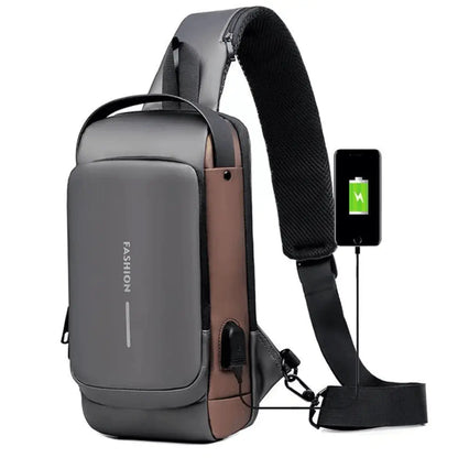 Shoulder bag with USB charging - BlissfulBasic