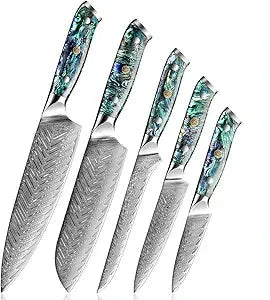 ShefTek Knives | Luxury Chef Knives | Kitchen Knives (Set of 5)