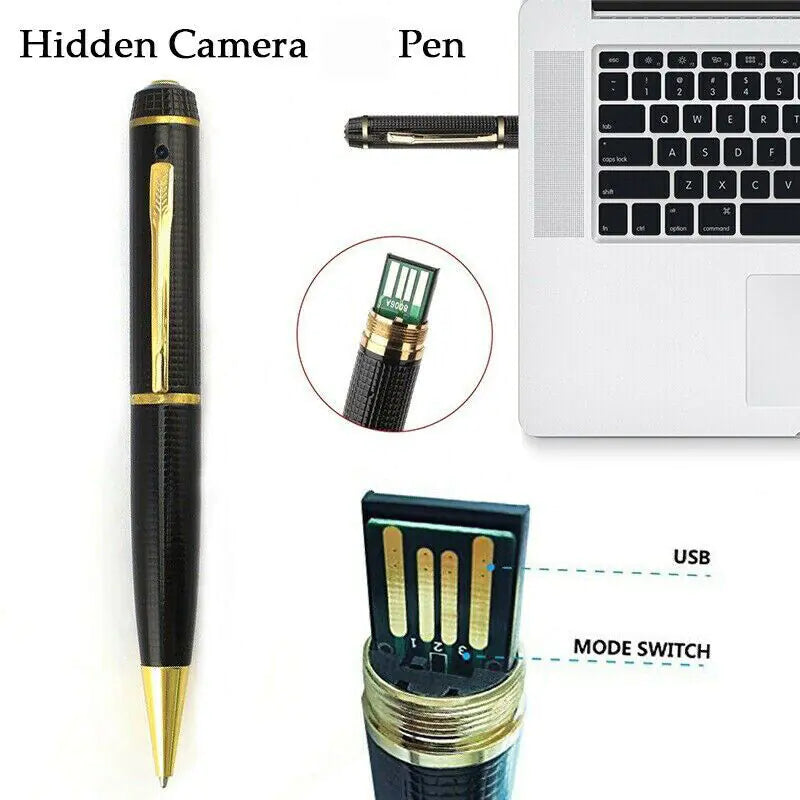 Camera Pen | 1080P HD Pocket Pen Hidden Mini Cam | Discreet Surveillance Camera