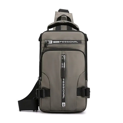 USB Charging Single Strap Chestpack | Jogging, Motorcycling, Hiking, Camping, Road Trips. - BlissfulBasic