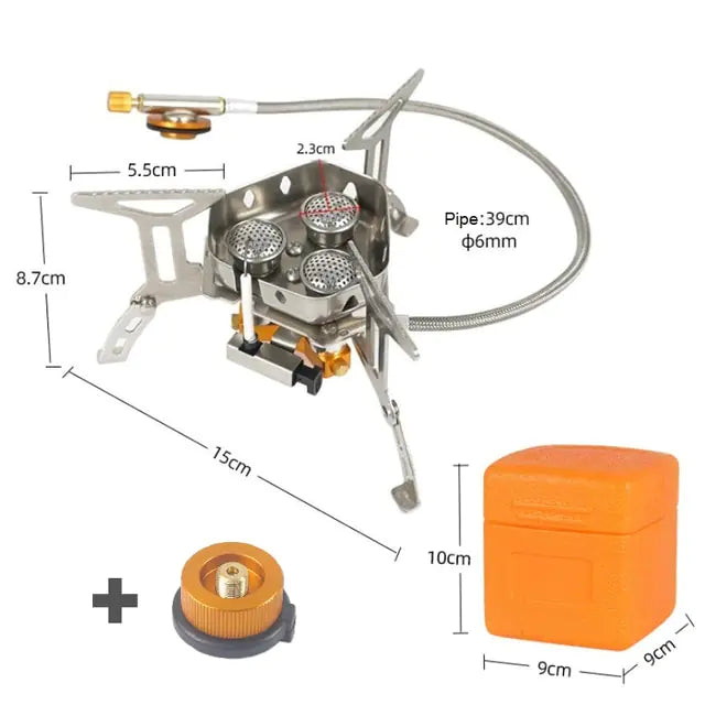 Portable Camp Stove W/Triple Propane Burner - BlissfulBasic