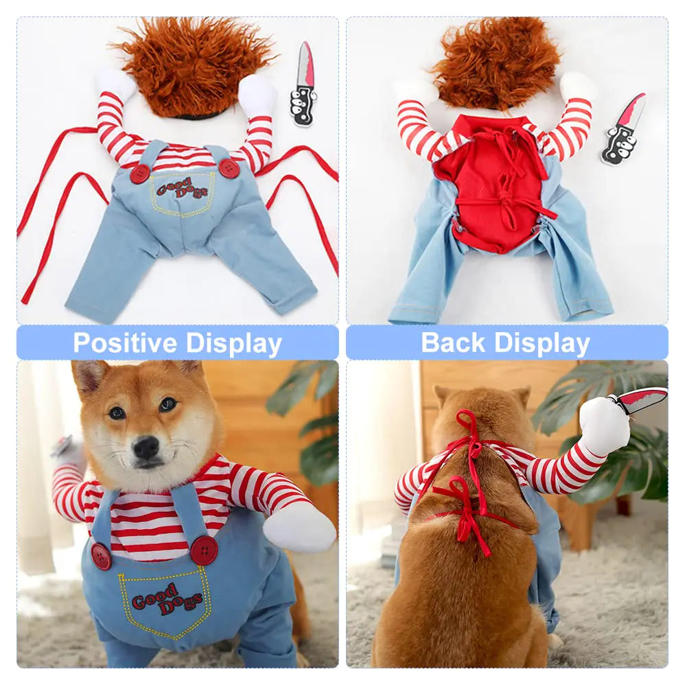 Funny Halloween Chucky Dog Costume