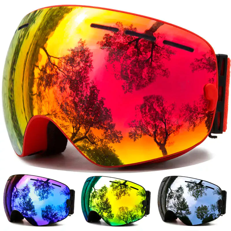 Snowboarding / Ski Goggles With Anti-Fog Protection - BlissfulBasic