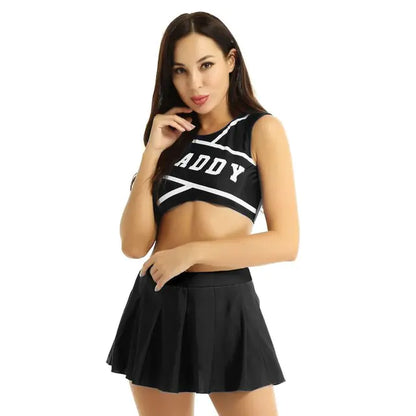 Cheerleader Costume Set (2-Piece) | Unleash Your Team Spirit with Style 12 Different Colors