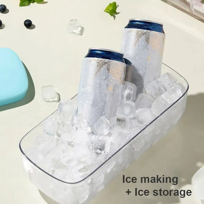 Silicone Ice Tray and Bin w/Lid (3 Piece Set) - BlissfulBasic