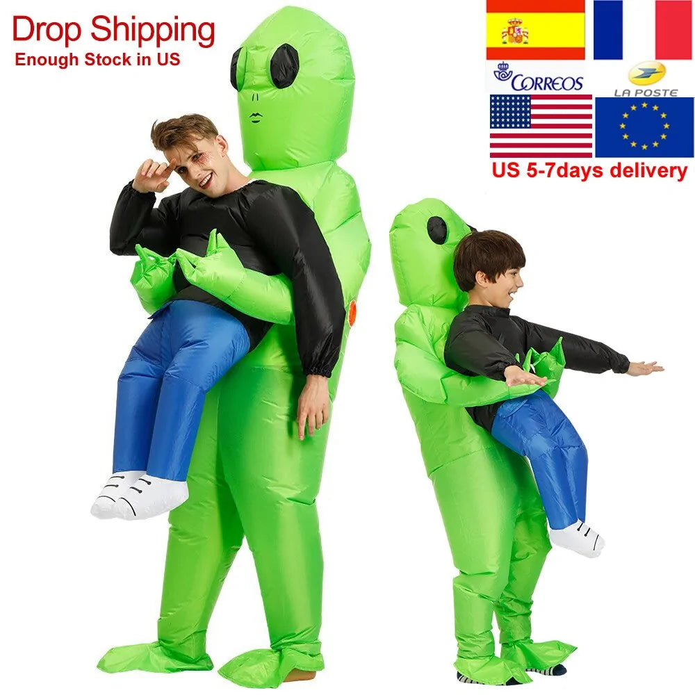 Halloween Costume - Inflatable Alien Suit | available at BlissfulBasic.com