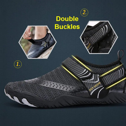 AquaStride Breathable Double Buckle Unisex Water Shoes - BlissfulBasic