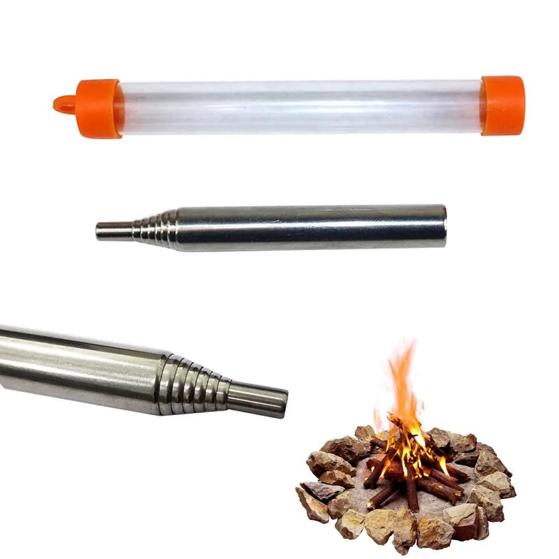 Tools Outdoor Cooking Survival Blow Fire Tube - BlissfulBasic