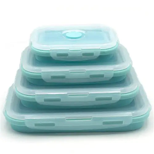 Silicone Rectangle Lunch Box Set - BlissfulBasic