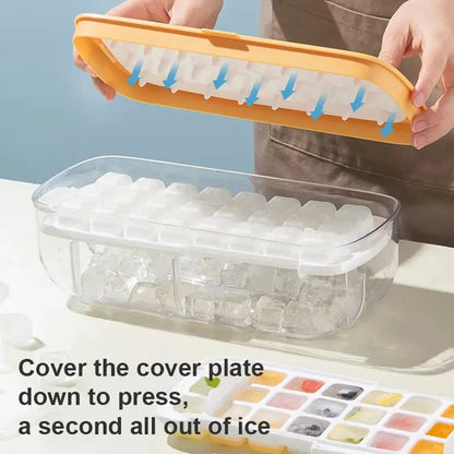 Silicone Ice Tray and Bin w/Lid (3 Piece Set) - BlissfulBasic