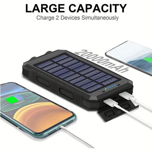 Solar Charger Power Bank 20000mAh - BlissfulBasic