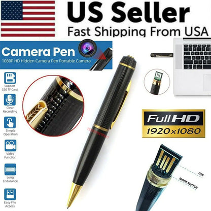 1080P HD Pocket Pen Hidden Mini Cam | available at BlissfulBasic.com