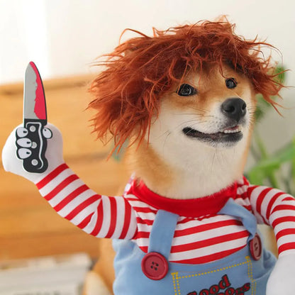 Funny Halloween Chucky Dog Costume