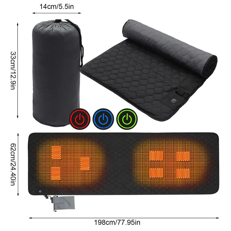 Outdoor USB Heating Sleeping Mat - BlissfulBasic