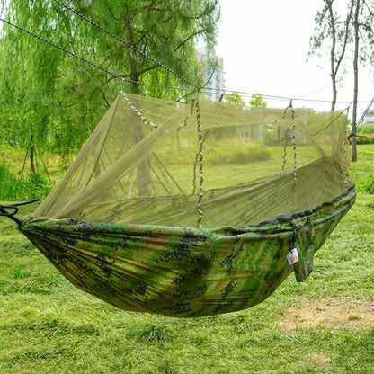 Portable Outdoor Camping Hammock with Mosquito Net - BlissfulBasic