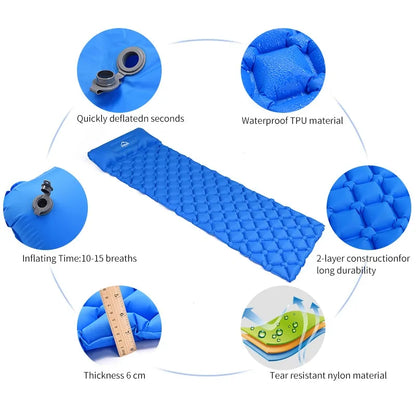 Inflatable Air Mattresses Outdoor Mat - BlissfulBasic