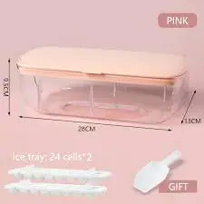 Silicone Ice Tray and Bin w/Lid (3 Piece Set) - BlissfulBasic