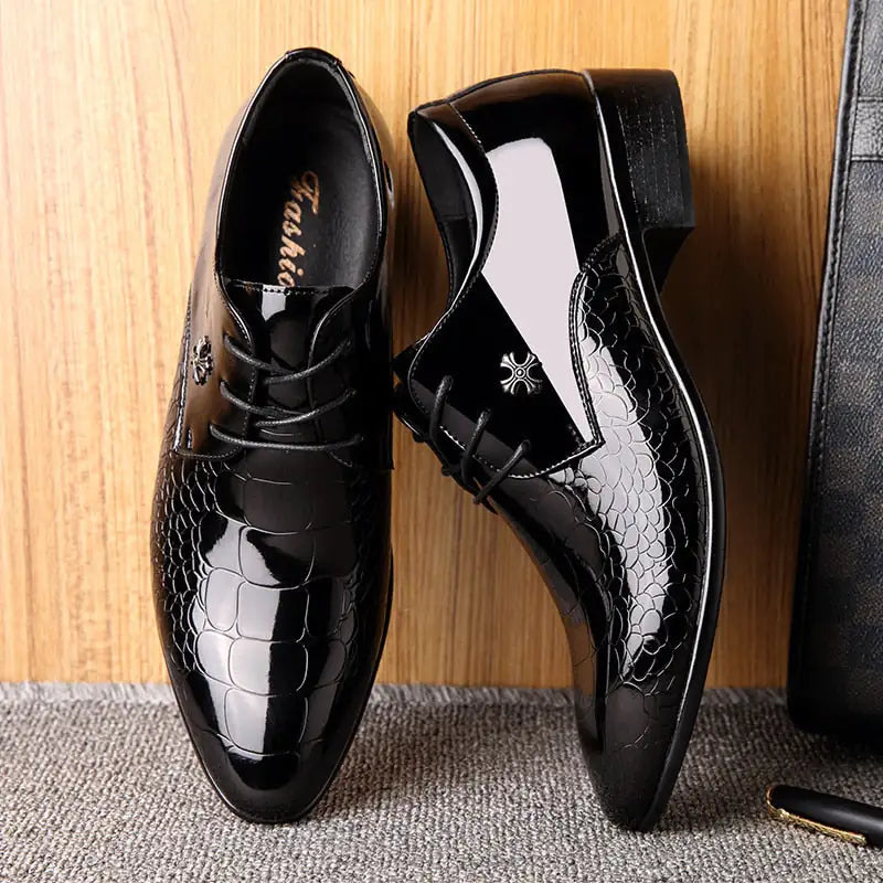 The Bariese New Italian Style Leather Shoes For Men - BlissfulBasic