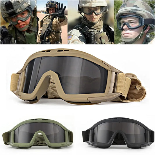 JSJM Tactical Airsoft Military Goggles - BlissfulBasic